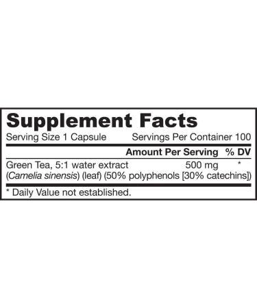 Jarrow Formulas Green Tea Mg Veggie Caps For Antioxidant Support