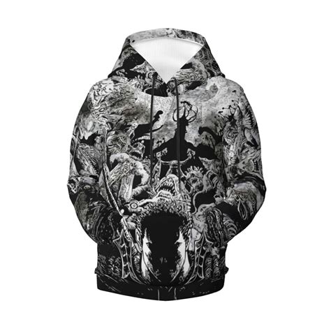 Anime Berserk Hoodie 3d Print Pullover Hooded Long Sleeve Sweatshirts