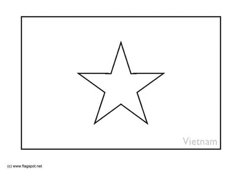 Coloring Page flag Vietnam - Free printables - Img 6316