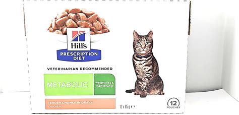 Hill S Prescription Diet Feline Metabolic Advanced Weight Solution Fresh Chicken Pouch 12 X 85 G