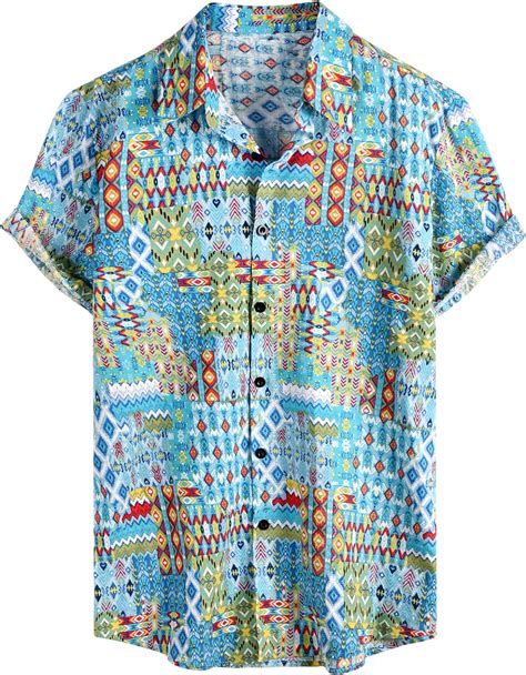 Yuson Girl Funky Camicia Hawaiana Uomo Manica Corta Design Aloha