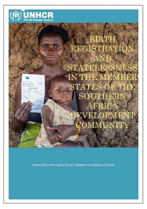 Document - BIRTH REGISTRATION AND STATELESSNESS IN THE MEMBER STATES OF ...