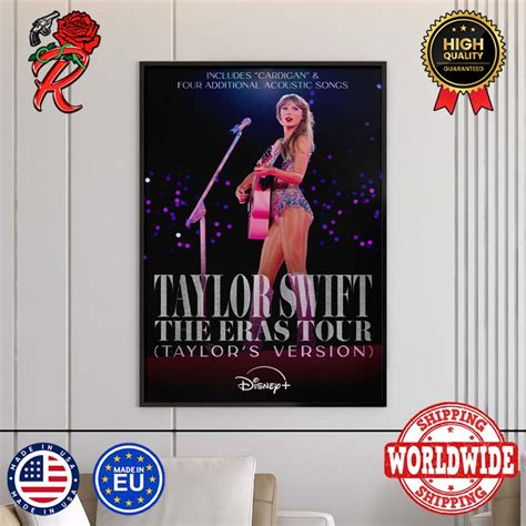 Taylor Swift The Eras Tour Taylor's Version Disney Plus Official Poster ...