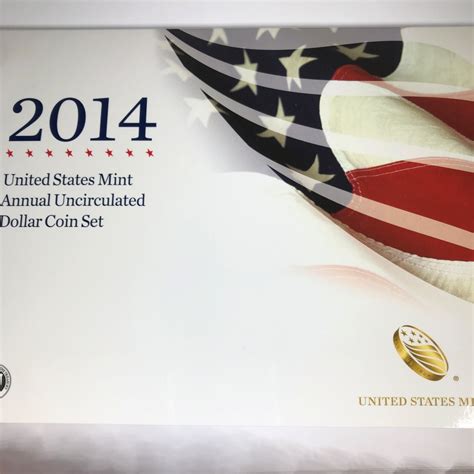 2014 United States Mint Annual Uncirculated Dollar Coin Set Includes