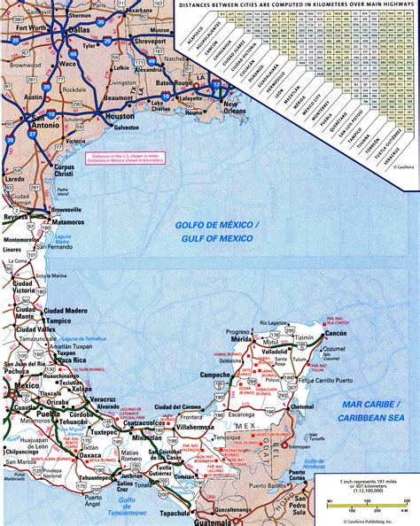 map of mexico and the us 3