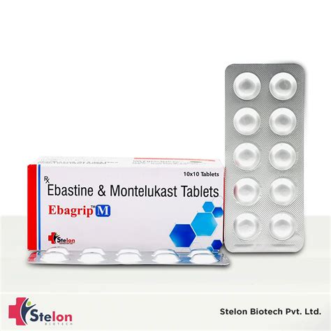 Ebastine Mg Montelukast Mg Tablets Manufacturer Supplier And