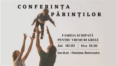 Live Conferin P Rin Ilor Invitat Onisim Botezatu Februarie