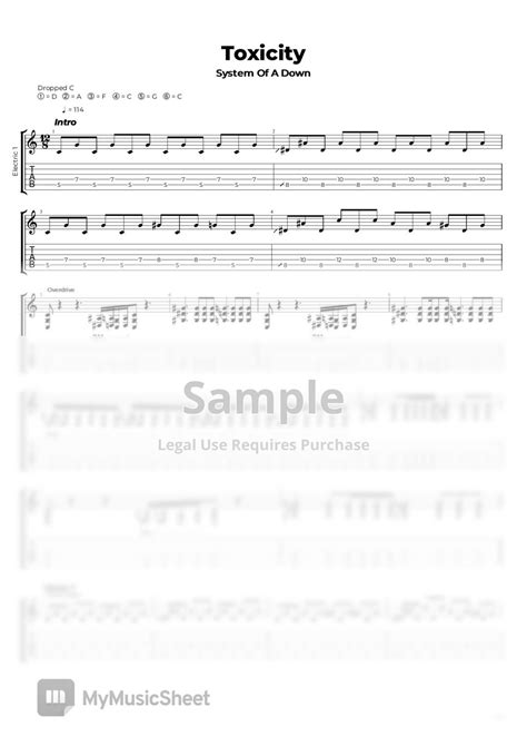 System Of A Down Toxicity Sheets By Nikola Gugoski