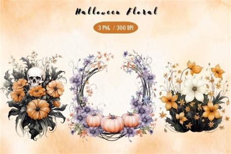 Watercolor Halloween Cliparts Graphic By Turnoff9022 · Creative Fabrica