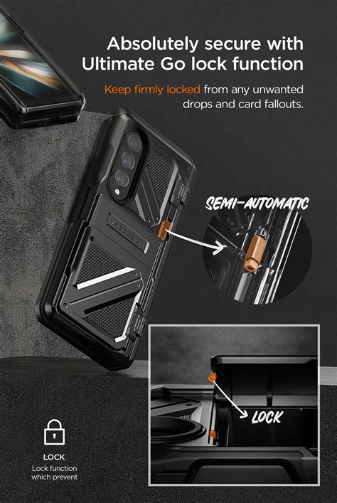 Sleek Rugged Galaxy Z Fold 4 Wallet Minimalist Case By Vrs Design Vrs