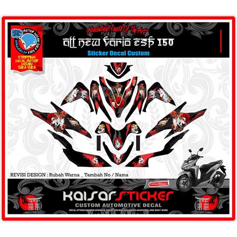 Jual Sticker Striping Motor Full Body New Vario Stiker Decal