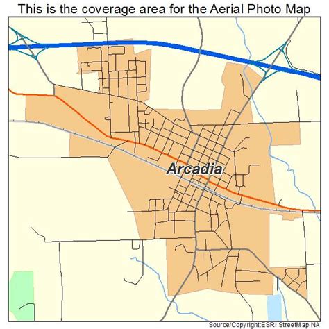 Aerial Photography Map Of Arcadia La Louisiana