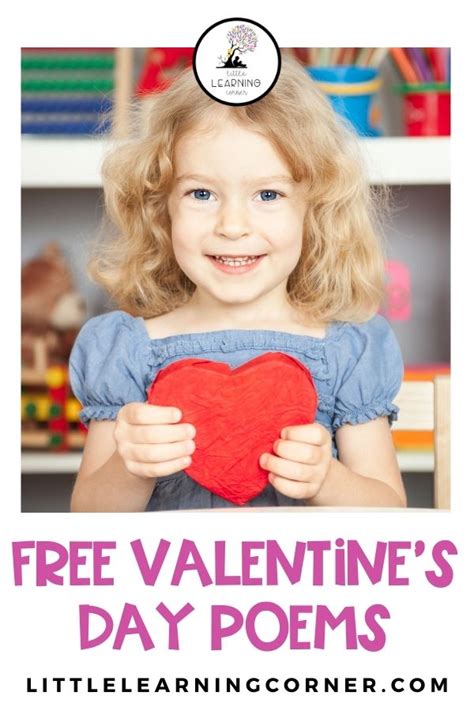 Free Valentines Day Poem For Kids Celebrating Friendship Little