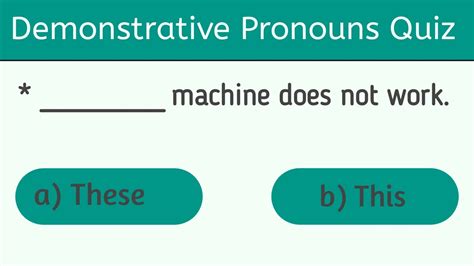 Demonstrative Pronouns Quiz This That These And Those Grammar