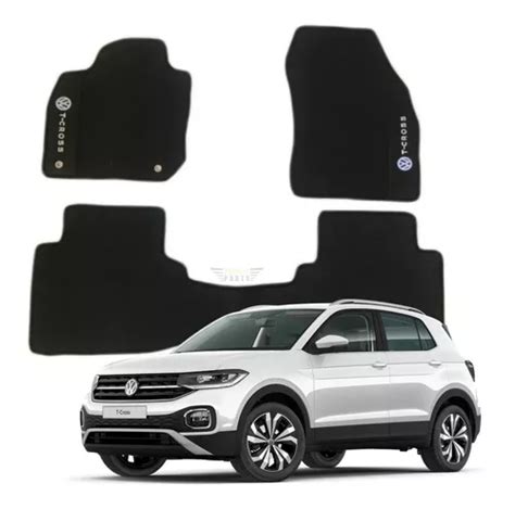 Tapete Volkswagen Tcross T cross 2021 Borracha 03 Pçs