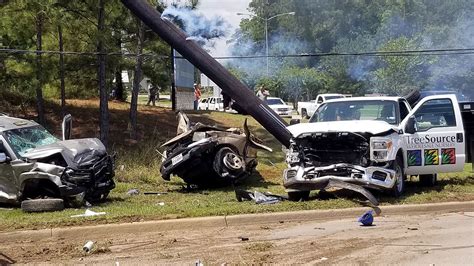 Vehicle Appears Split In Half After Montgomery County Crash