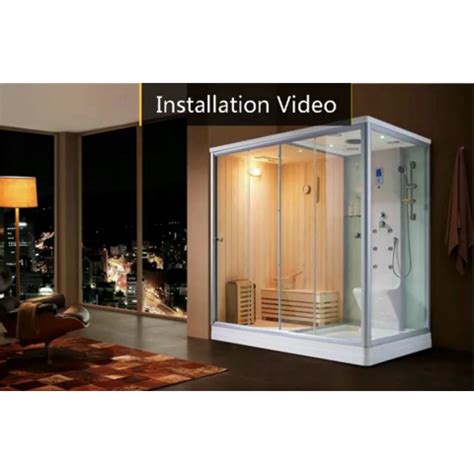 Modern Design Dry Sauna Steam Shower Indoor Luxury Bathroom Wooden