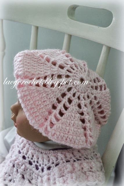 Lacy Crochet Babytoddler Berets Free Crochet Pattern