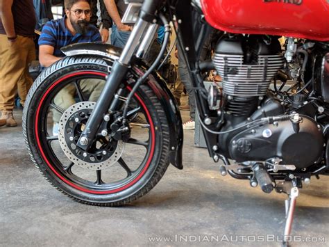 Royal Enfield Thunderbird X Red Front Wheel India Launch