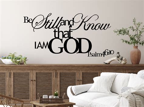 Be Still And Know Scripture Wall Art Psalm Christian Wall