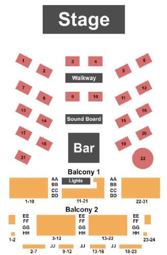 Boulder Theatre Seating Chart