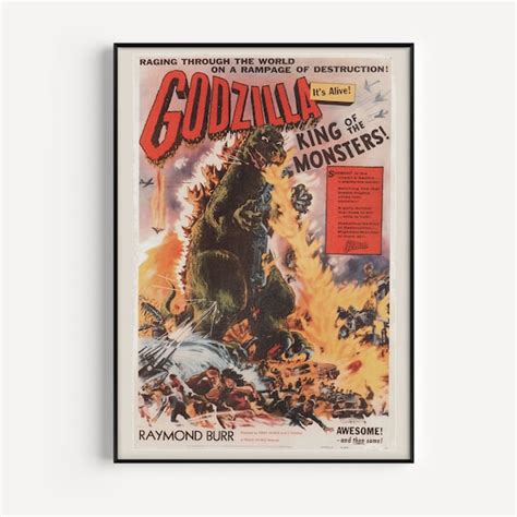 Godzilla/ Godzilla, King Of The Monsters! (1956), Poster,, 52% OFF