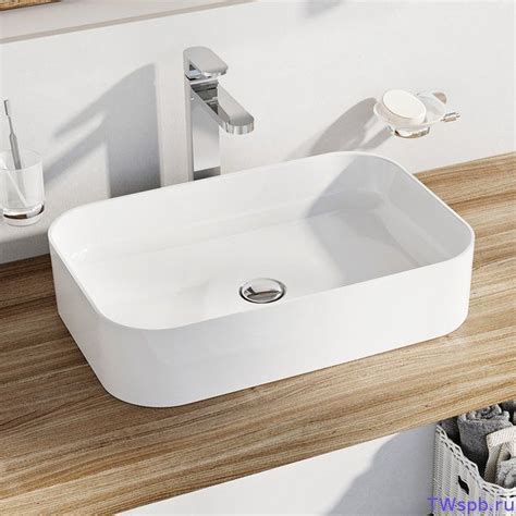 Ravak SOLO XJX01155002 Прямоугольная накладная раковина, 55х37 см — T-WAY