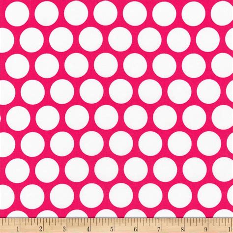 Spot On Geo Dot Hot Pink Fabric