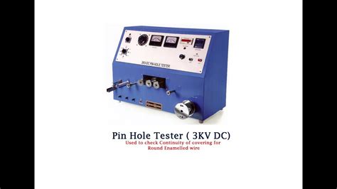 Pin Hole Tester 3KV DC Testing Equipment YouTube