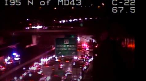 Tractor Trailer Fire Shuts Down All Lanes On 95s At White Marsh