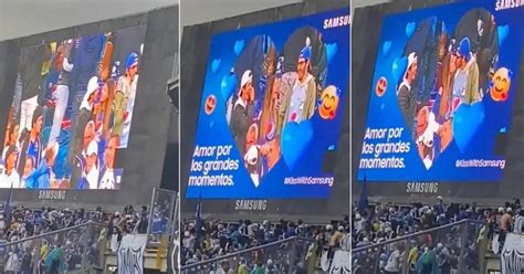 Video ‘kiss Cam En El Campín Captó A Tres Jóvenes Y Su Reacción Se