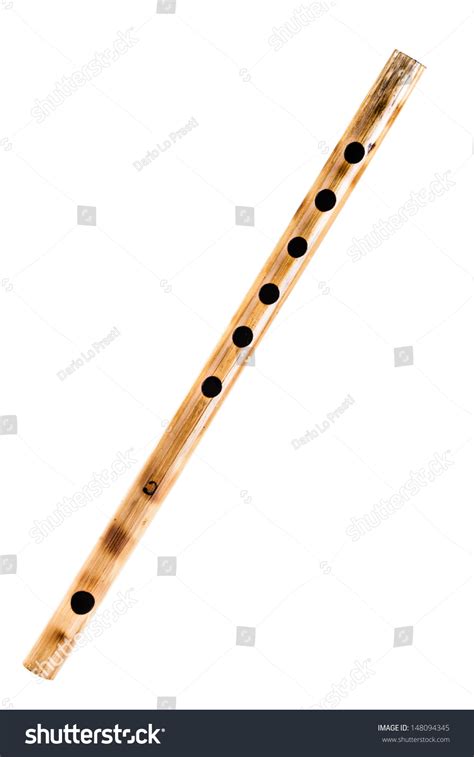 Simple Wooden Fife Isolated Over White Stock Photo 148094345 Shutterstock