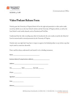 Fillable Online Podcast Guest Release Form Template Ready To Sign Now