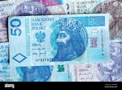 Fifty Polish Zloty Bill Stock Photo Alamy