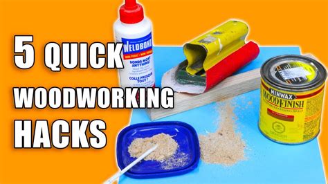 Woodworking tips and hacks