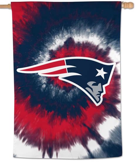 New England Patriots Flag Tie Dye Logo House Banner