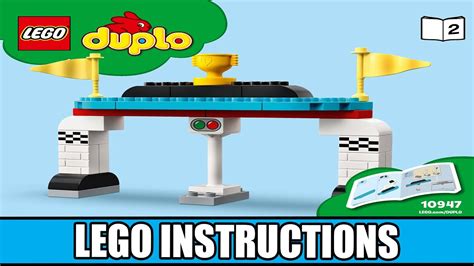 Lego Instructions Duplo Race Cars Book Youtube