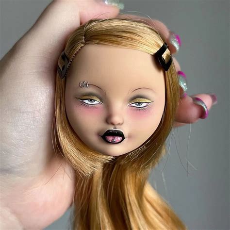 Paperark Maijia OOAK Custom Art Doll Repaint Ever After High Doll Head