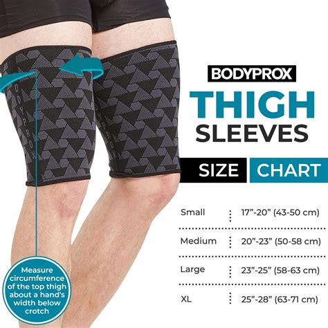 Bodyprox Thigh Compression Sleeve 1 Pair Hamstring Compression