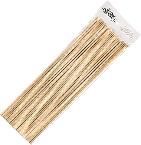 Bamboo Stick Masters Cm Wooden Skewers Sticks Extra Long Strong For