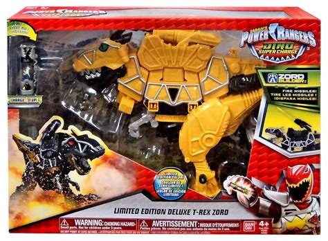 Power Rangers Dino Super Charge Yellow T Rex Zord Deluxe Action Figure