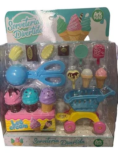 Kit Sorveteria Divertida Carrinho De Sorvete Arktoys Parcelamento Sem