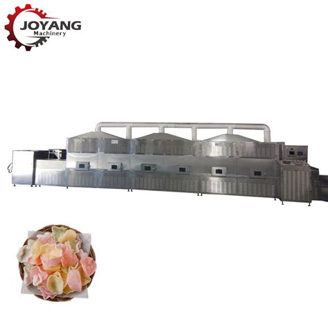 High Speed Microwave Puffing Equipment For Shrimp Flakes Pellet Snacks