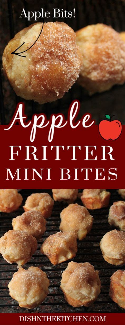 Apple Fritter Mini Bites Recipe Snacks Apple Fritters Apple Snacks