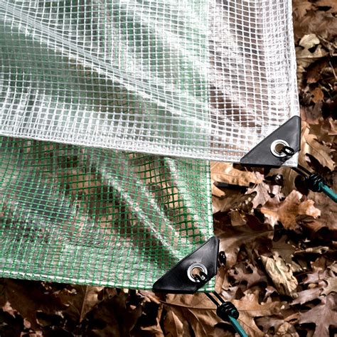 Reinforced Waterproof Mesh Clear Tarpaulins Gsm Tarps Uk