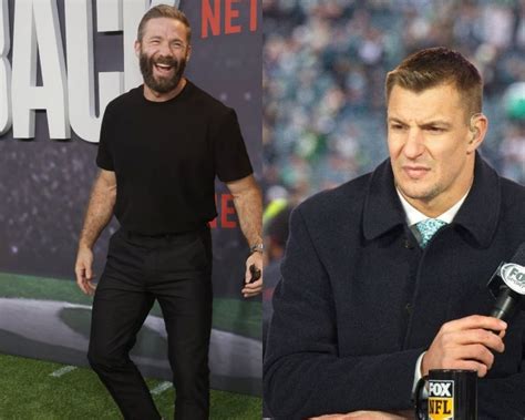 Naah Naah Julian Edelman Doesn T Flinch While Leaving Rob Gronkowski High And Dry