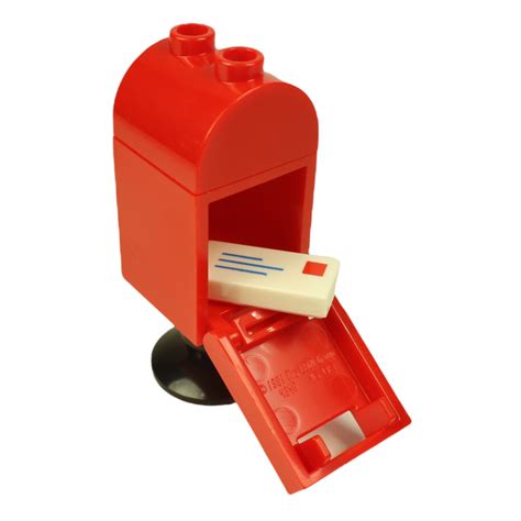 Lego City Red Postal Post Box Letter Envelope Mail Service Office For Minifigure Ebay