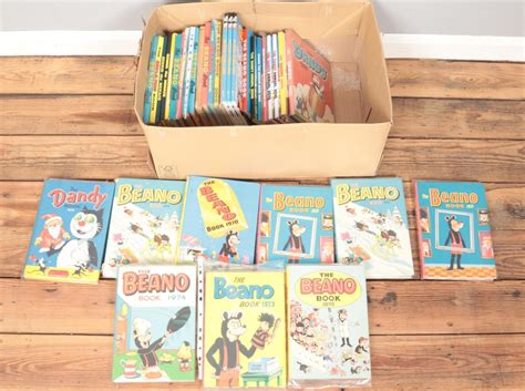 A Box Of Beano And Dandy Annuals Includes Beano