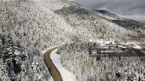 Safranbolu Da Karla Kaplanan Ormanlar Ve Tarihi Konaklar Dronla