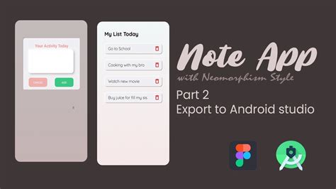 Note App Part 2 Figma And Android Studio Tutorial Youtube